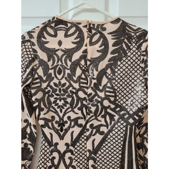 Sexy Sequin Long Sleeve Club Bodycon Party Mini Dress SIZE XS NEW WITH TAGS - Picture 10 of 13